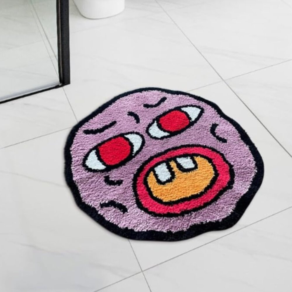 Cherry Bomb Rug - Hypebeast Rug - Handmade Tufted Rug - Handmade & Premium